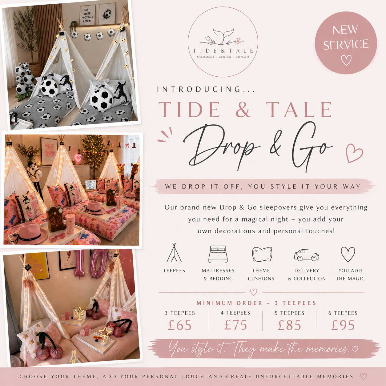 Tide & Tale Drop & Go Sleepovers