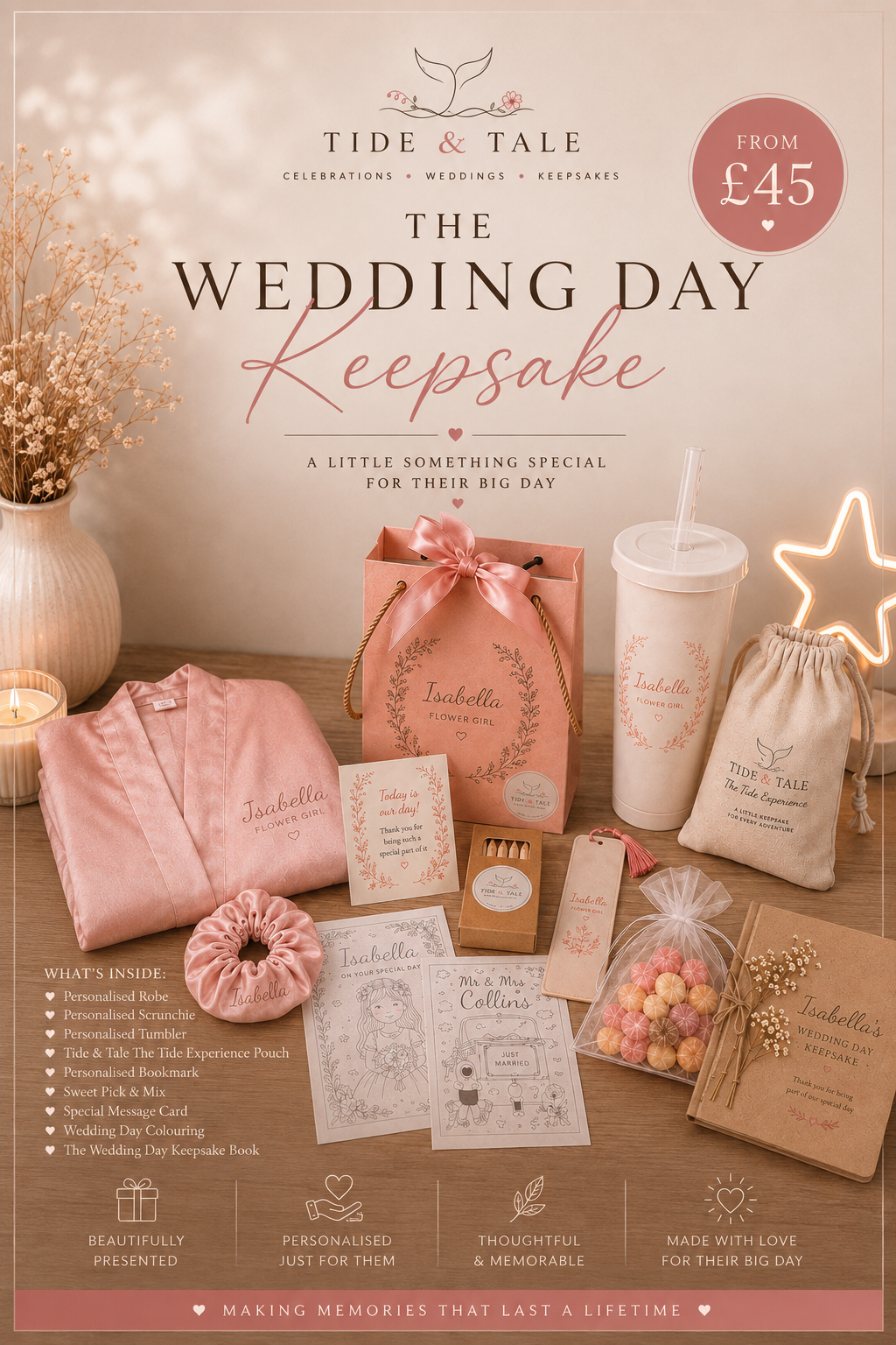 Tide & Tale Wedding Day Keepsake