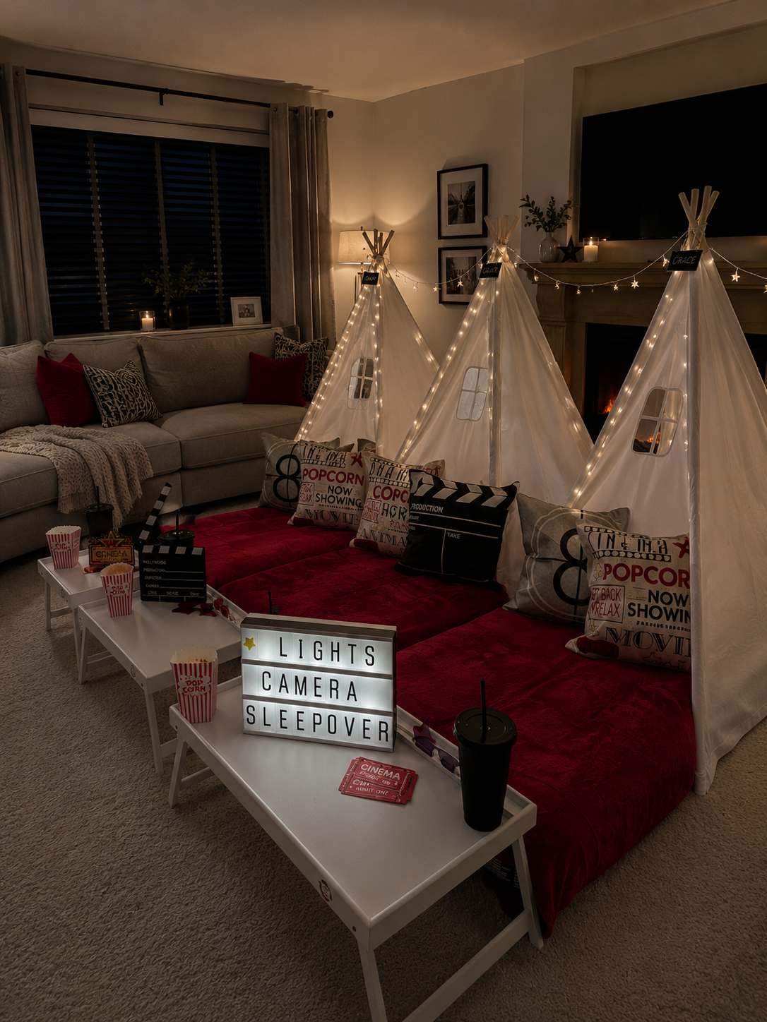 Lights Camera Sleepover