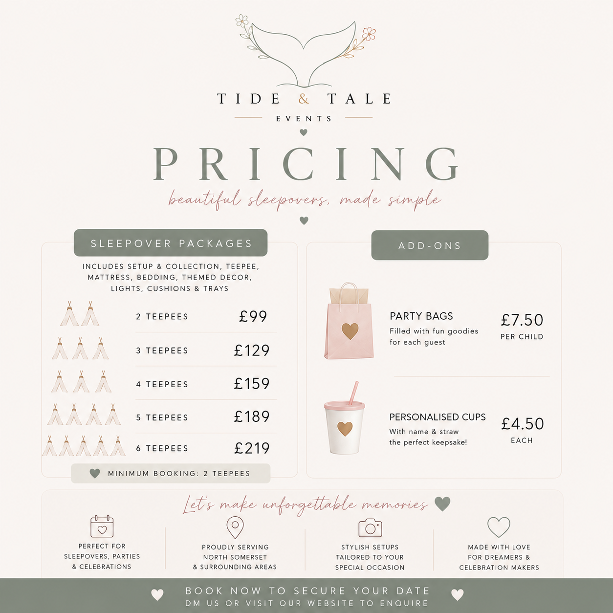 Wedding Lounge Pricing
