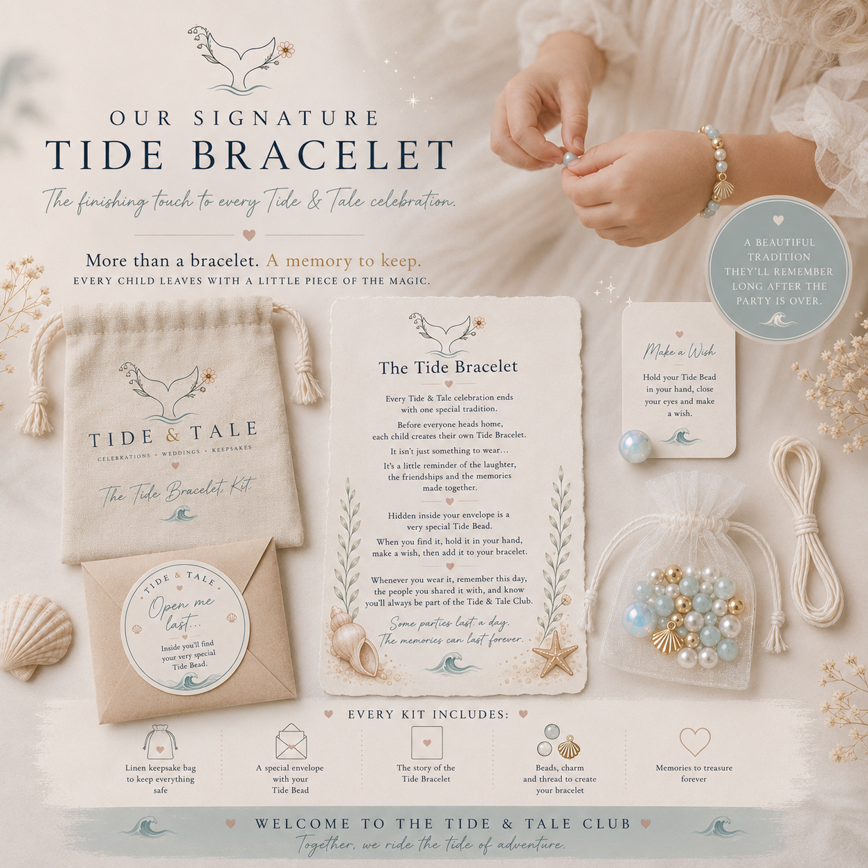 The Tide Bracelet keepsake experience
