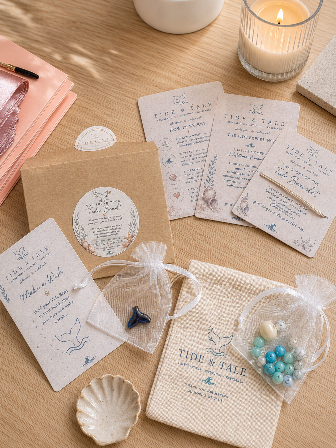 Tide Experience personalised wedding keepsakes